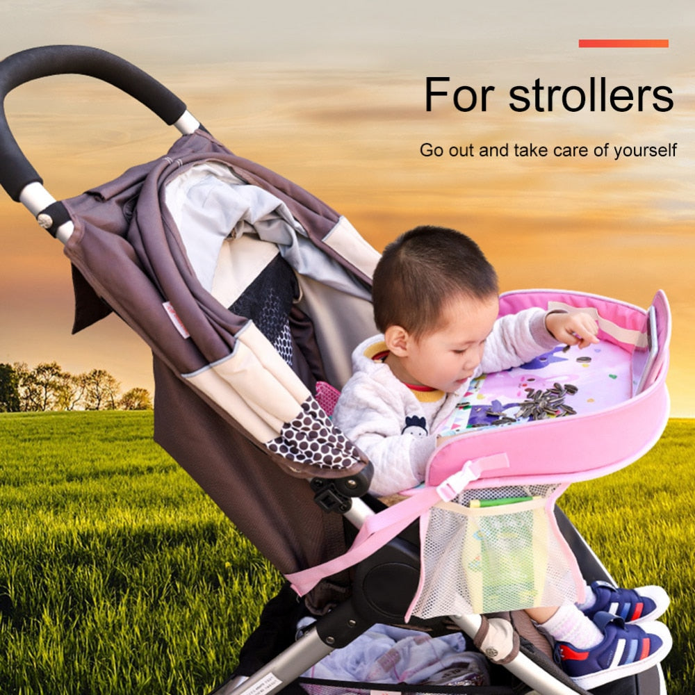 Portable Waterproof Baby Travel Car Tray