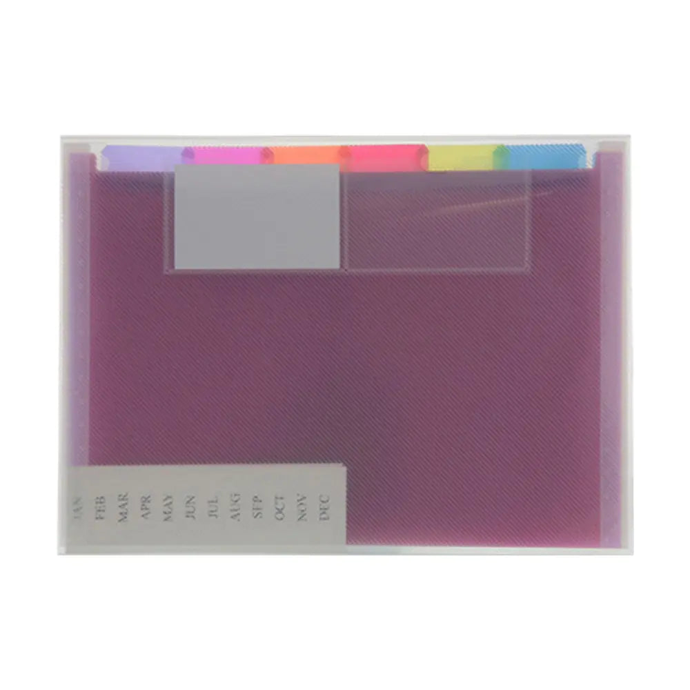 Rainbow 7-Pocket Letter Size Poly Expanding File